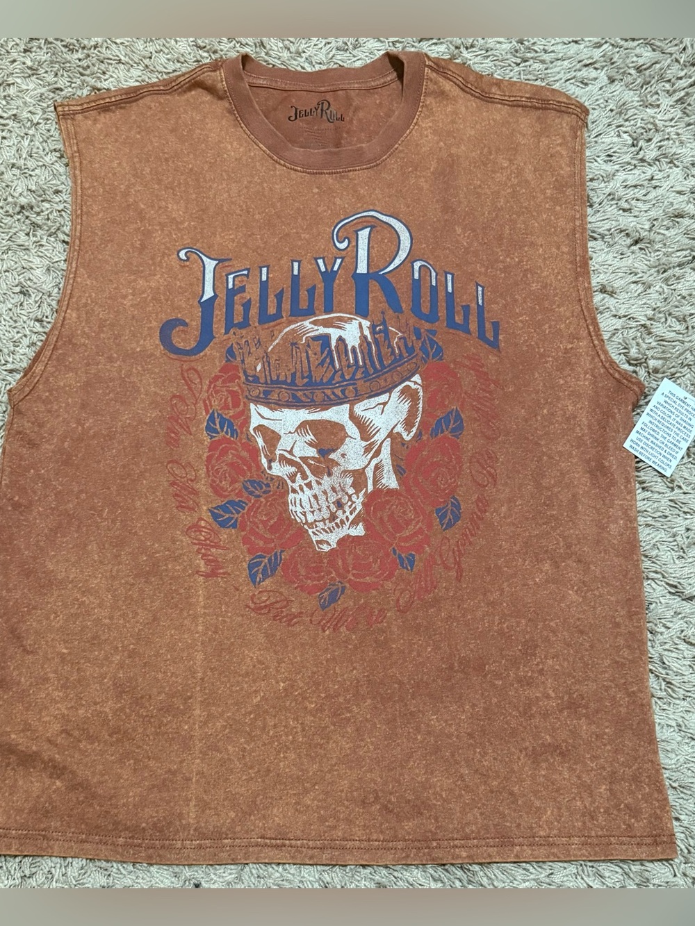 Jelly Roll Heart Of Stone Sleeveless T-Shirt Size: M (38-40)